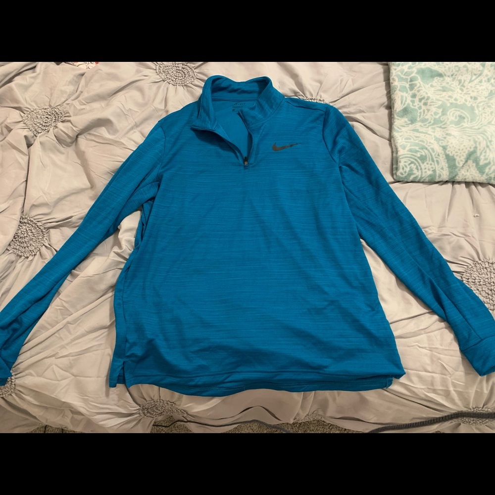 Blue/Teal Large Nike QuarterZip